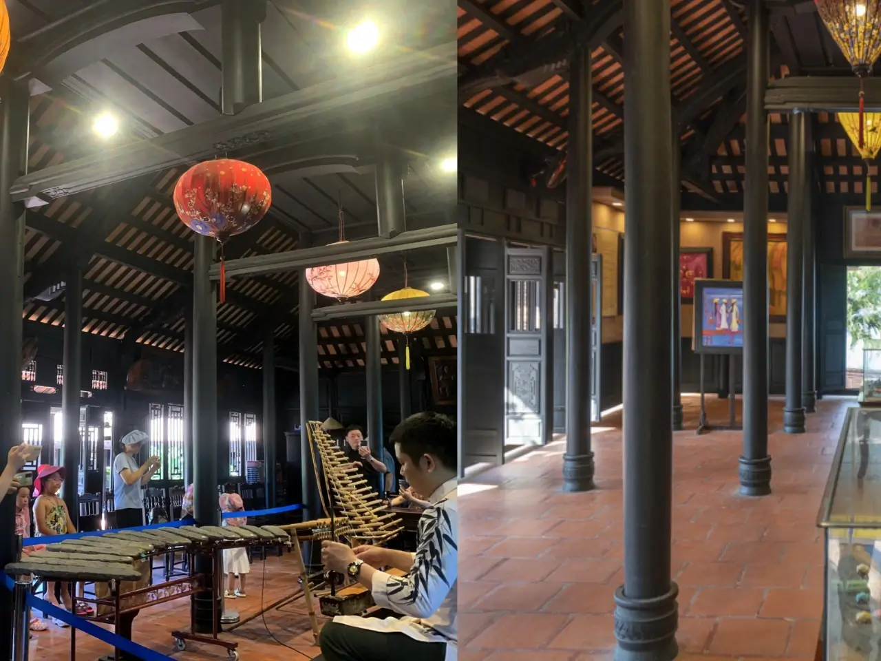 Kiến trúc cổ kinh bên trong Hội quán vịnh Nha Trang Kiến trúc cổ kinh bên trong Hội quán vịnh Nha Trang